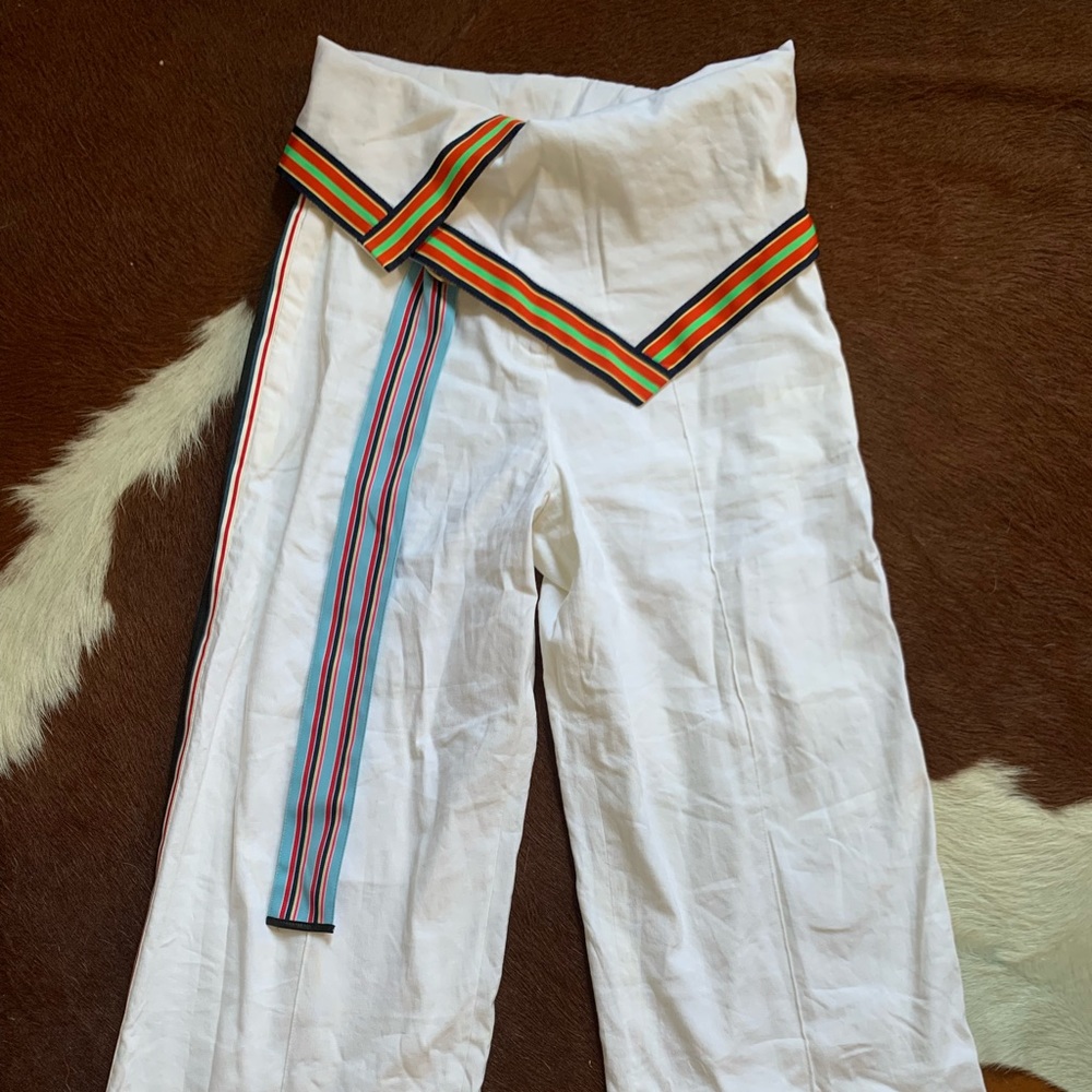 Diane Von Furstenberg high waisted, wide leg pant.